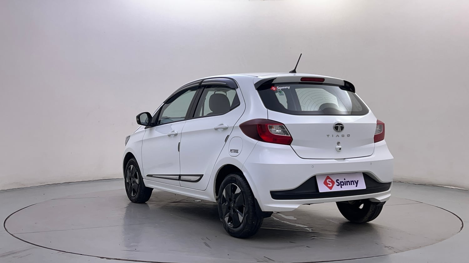 Used 2025 Tata Tiago XTA Petrol Automatic exterior LEFT REAR CORNER VIEW
