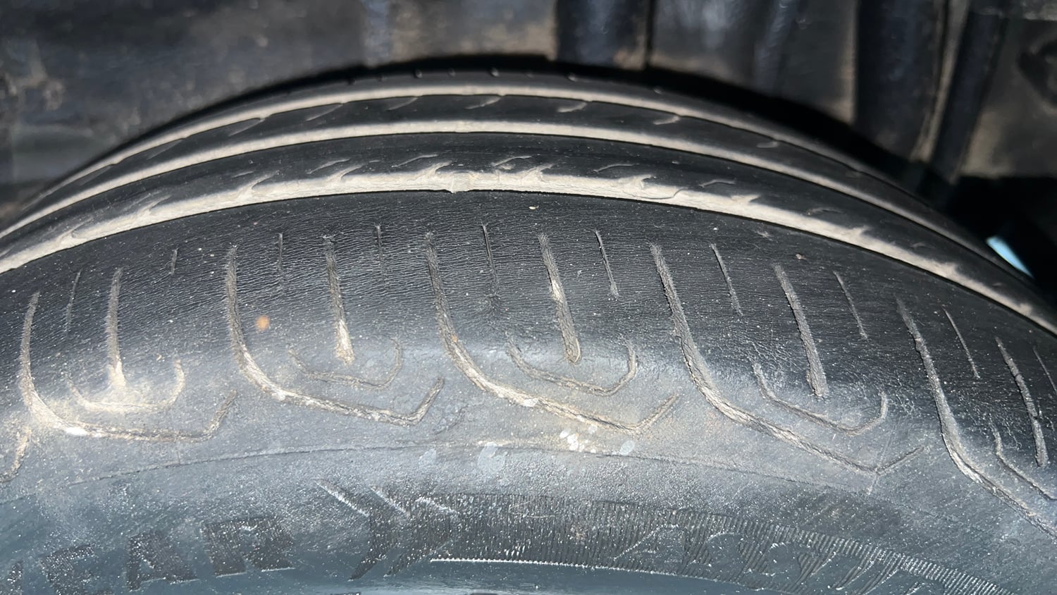 Used 2021 Tata Tiago XZ CNG( Outside Fitted ) Cng Manual tyres LEFT REAR TYRE TREAD VIEW