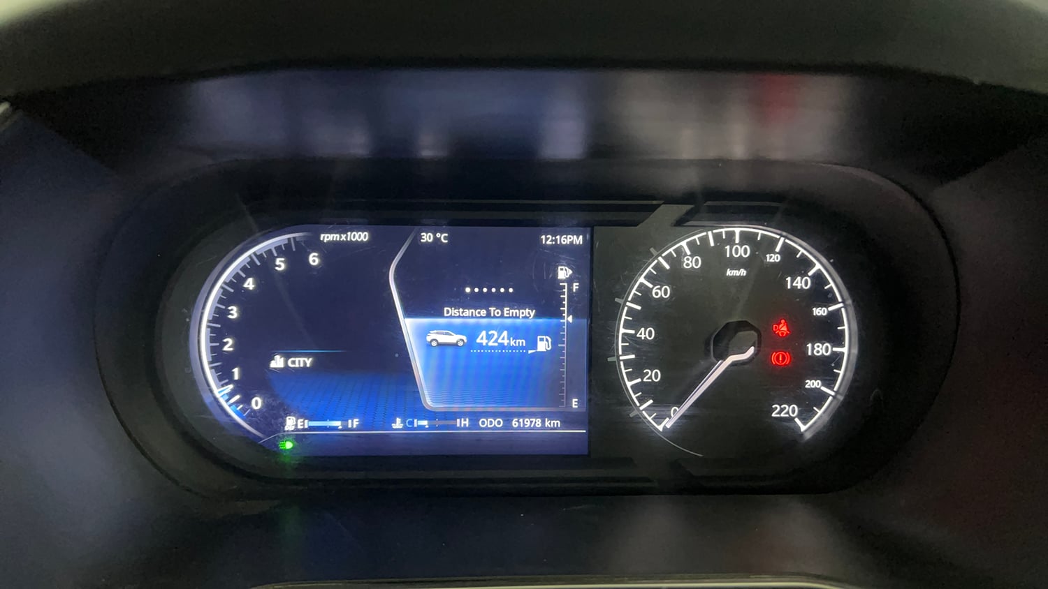 Used 2021 Tata Harrier XZ Diesel Manual interior CLUSTERMETER VIEW