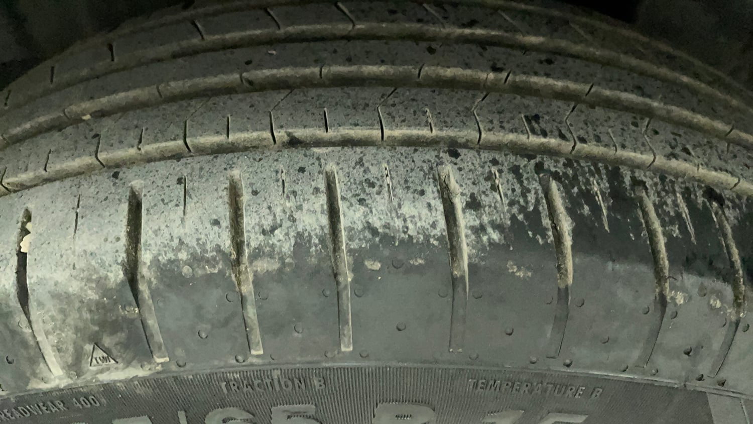Used 2024 Maruti Suzuki Baleno Sigma MT Petrol Manual tyres LEFT REAR TYRE TREAD VIEW