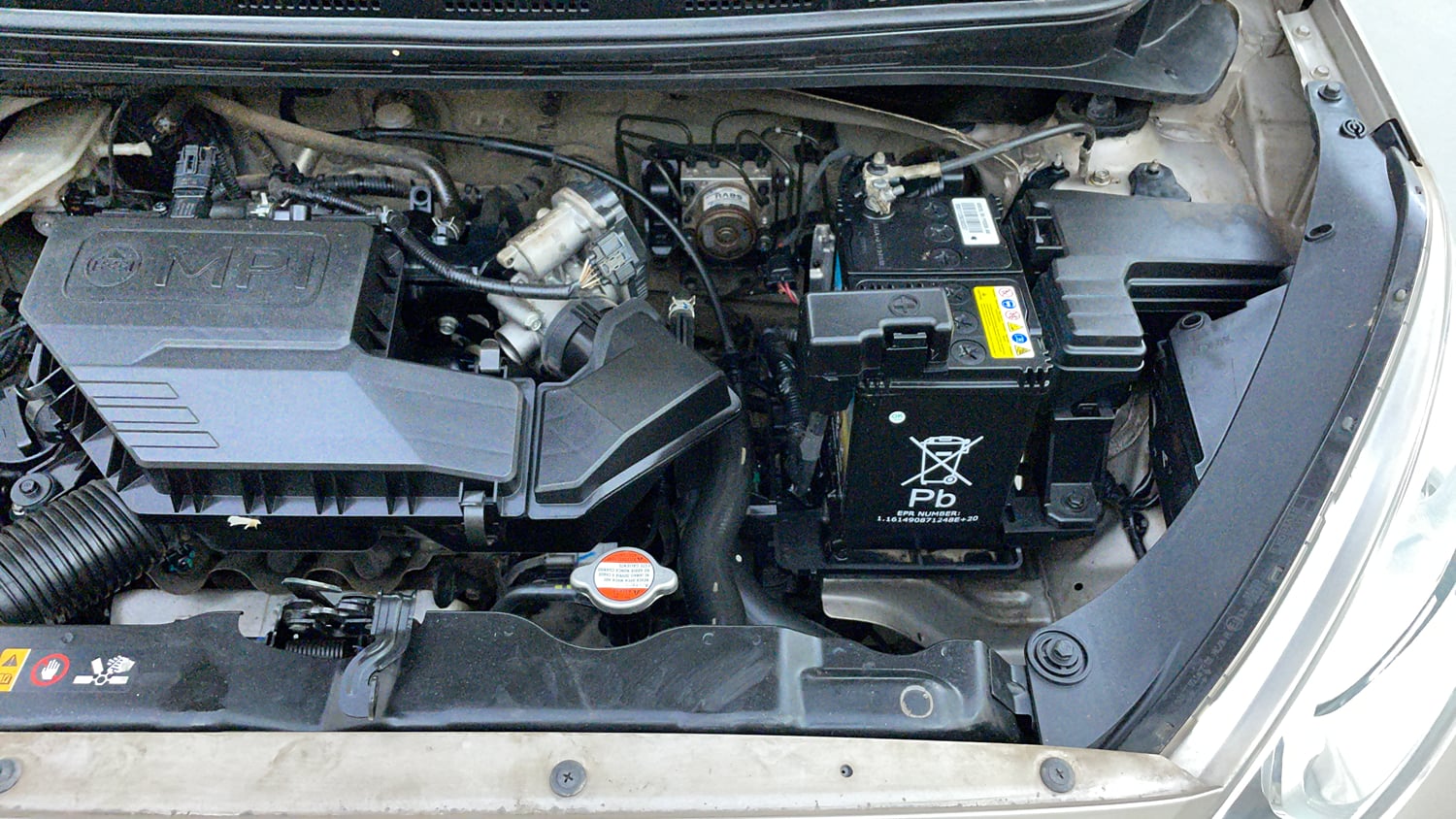 Used 2019 Hyundai Santro Sportz Petrol Manual engine ENGINE LEFT SIDE VIEW