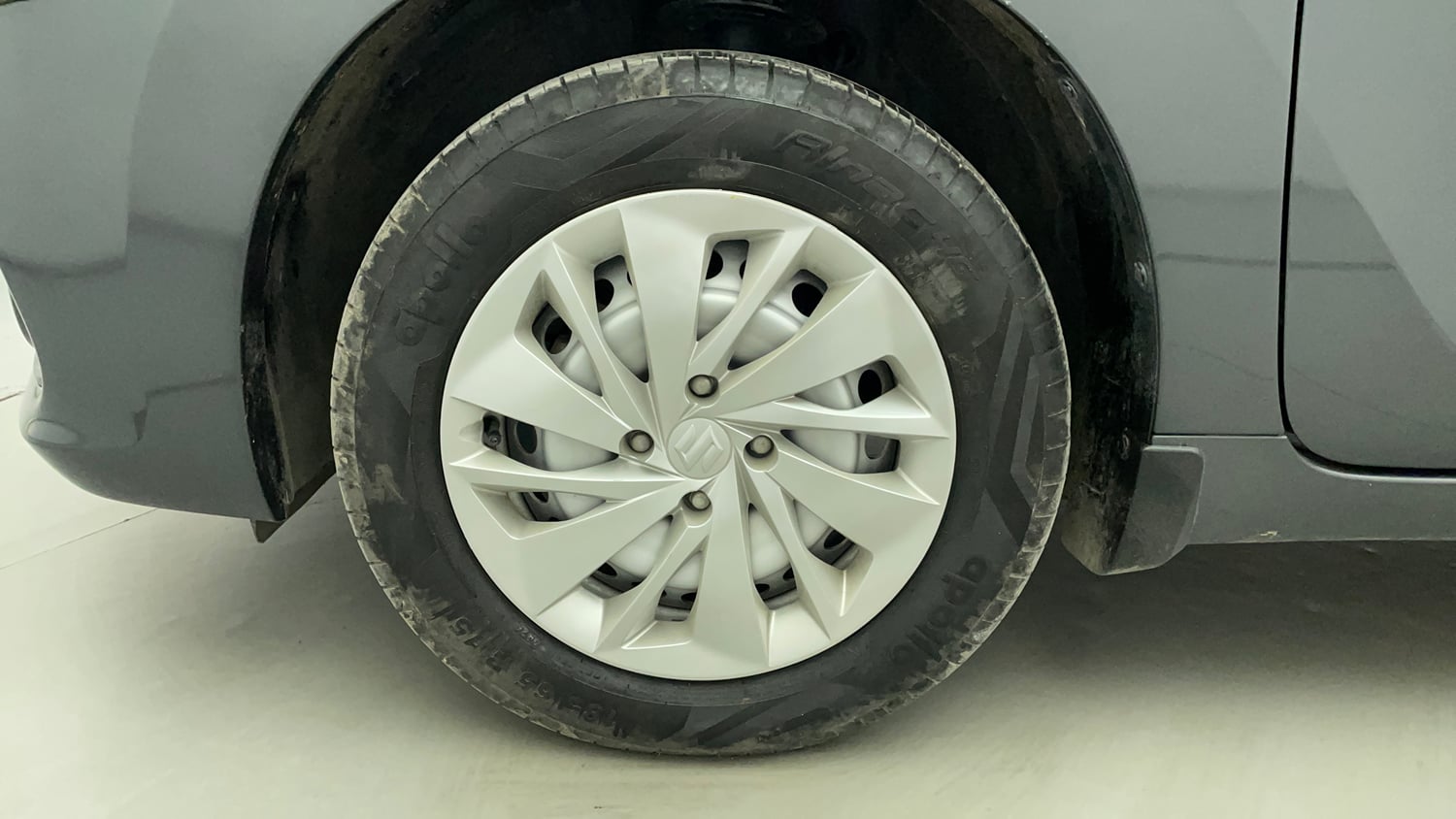 Used 2024 Maruti Suzuki Baleno Sigma MT Petrol Manual tyres LEFT FRONT TYRE RIM VIEW