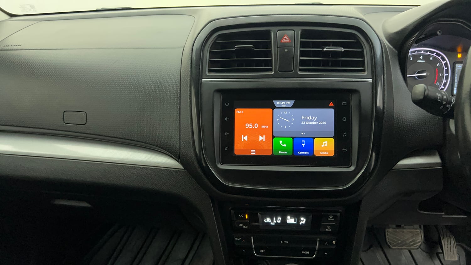 Used 2022 Toyota Urban Cruiser Premium Grade AT Petrol Automatic interior MUSIC SYSTEM & AC CONTROL VIEW