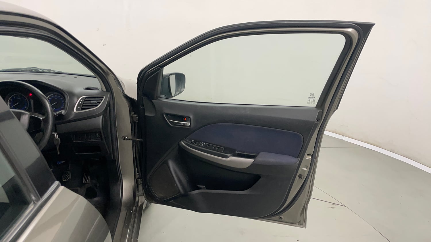 Used 2019 Maruti Suzuki Baleno Delta Petrol Manual interior RIGHT FRONT DOOR OPEN VIEW