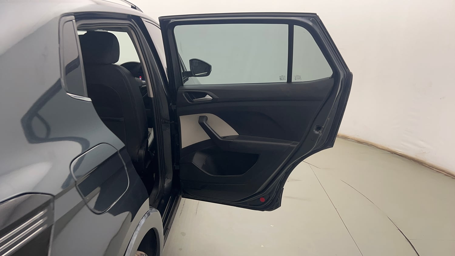 Used 2023 Volkswagen Taigun Topline 1.0 TSI MT Petrol Manual interior RIGHT REAR DOOR OPEN VIEW