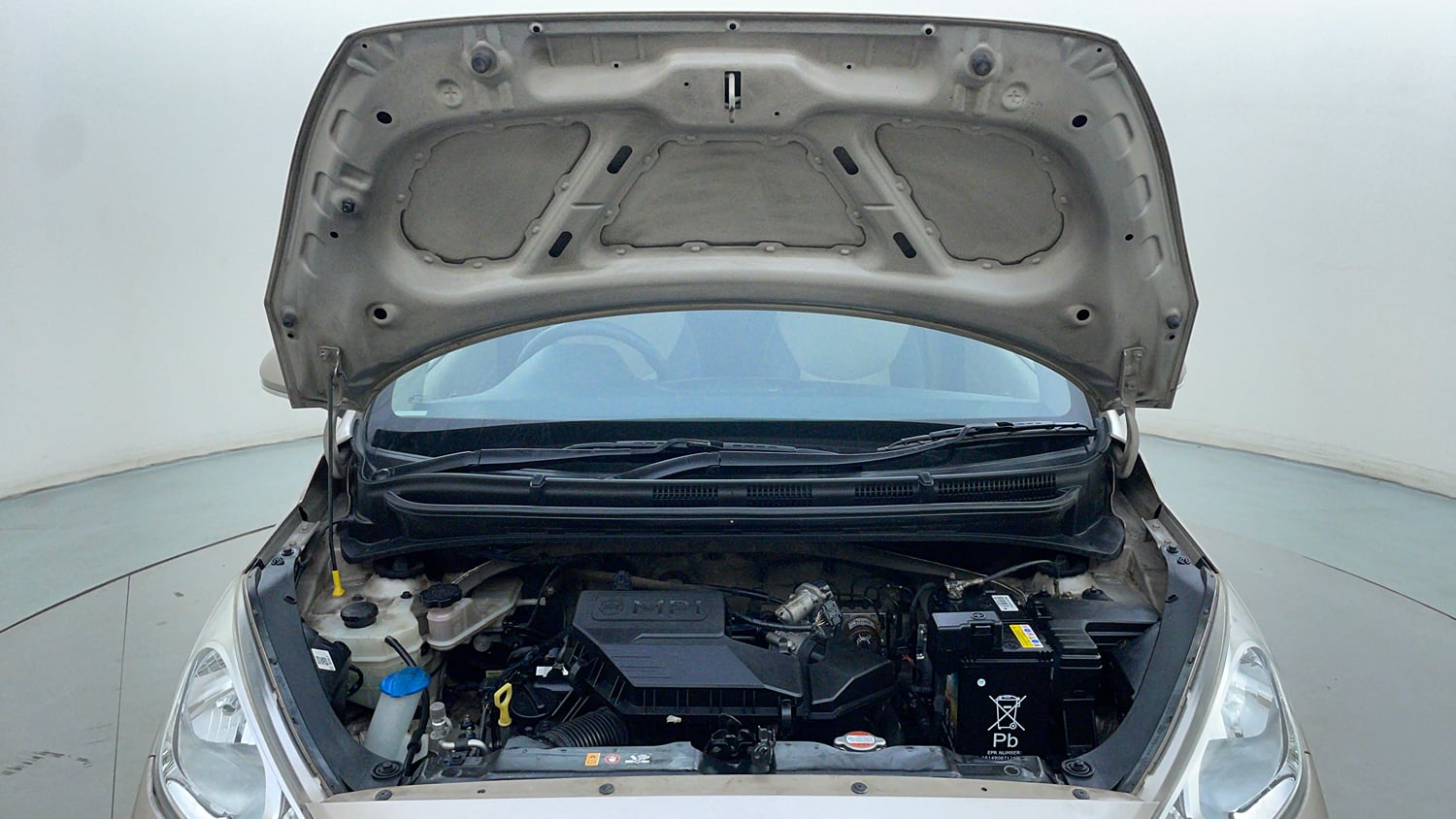Used 2019 Hyundai Santro Sportz Petrol Manual engine ENGINE & BONNET OPEN FRONT VIEW