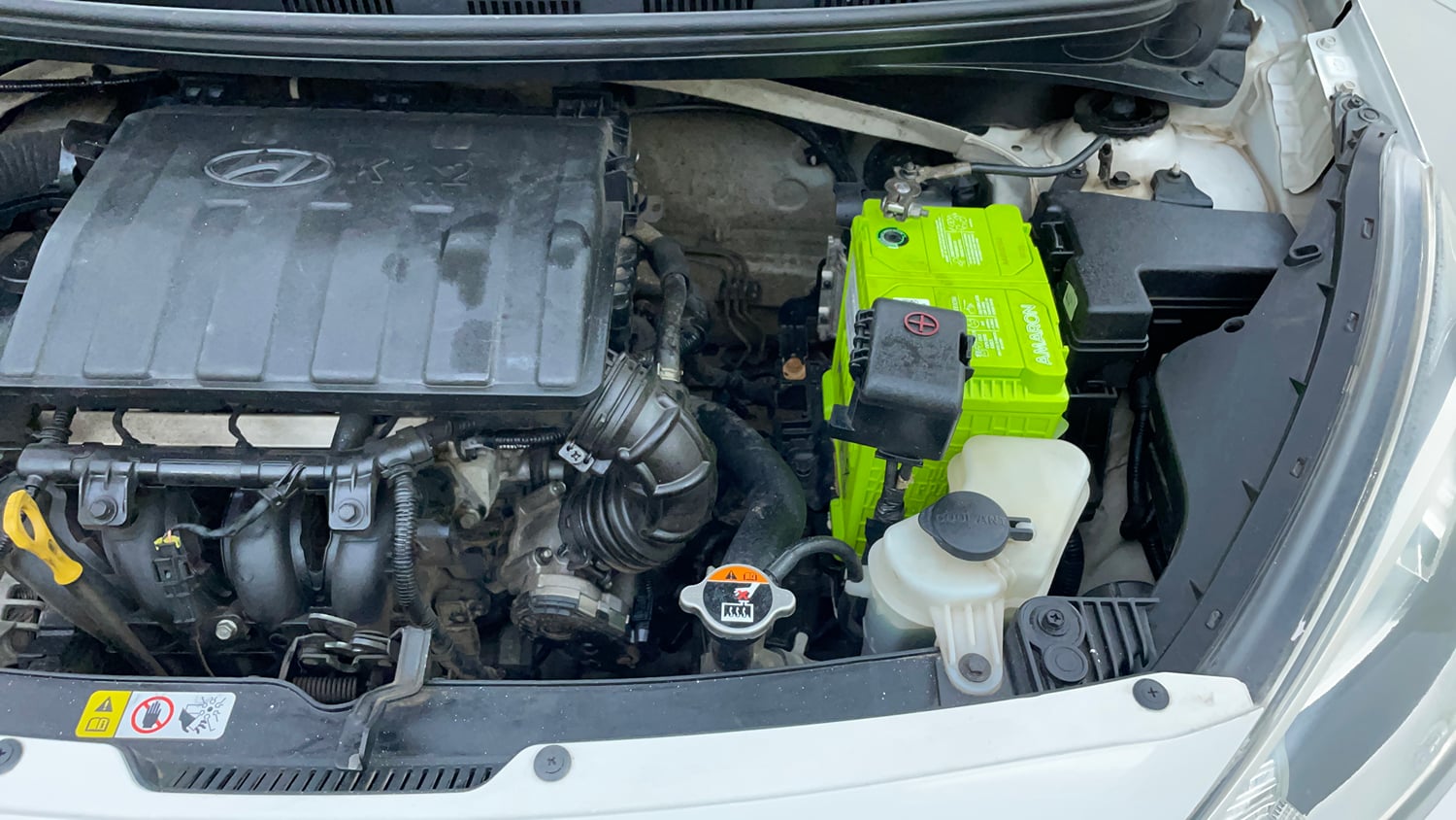 Used 2016 Hyundai Xcent S 1.2 Petrol Manual engine ENGINE LEFT SIDE VIEW