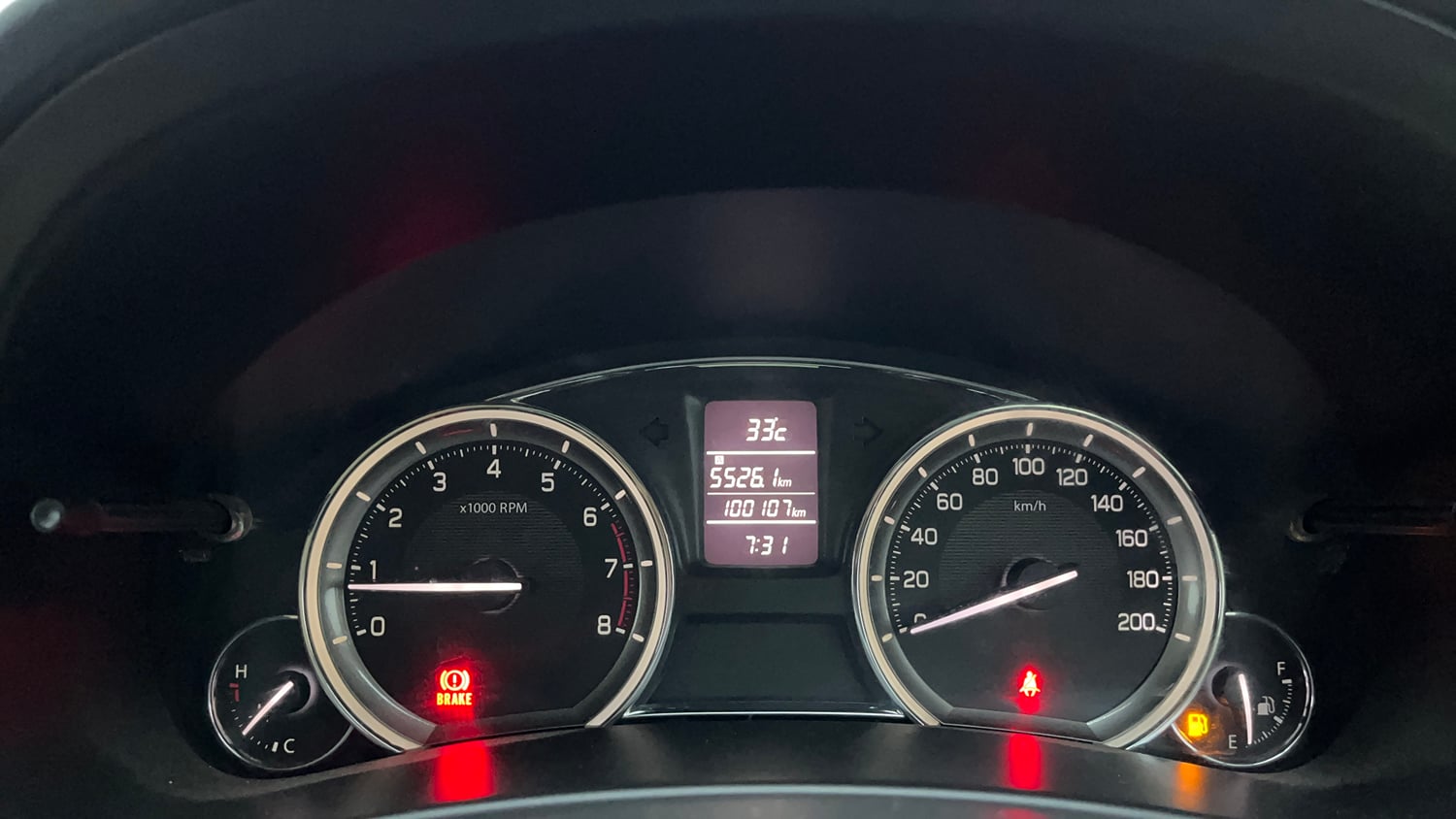 Used 2017 Maruti Suzuki Ciaz ZXI+ Petrol Manual interior CLUSTERMETER VIEW