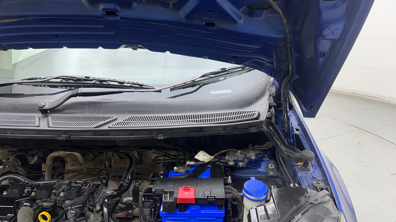 Used 2018 Ford EcoSport Titanium 1.5L Ti-VCT Petrol Manual engine ENGINE LEFT SIDE HINGE & APRON VIEW
