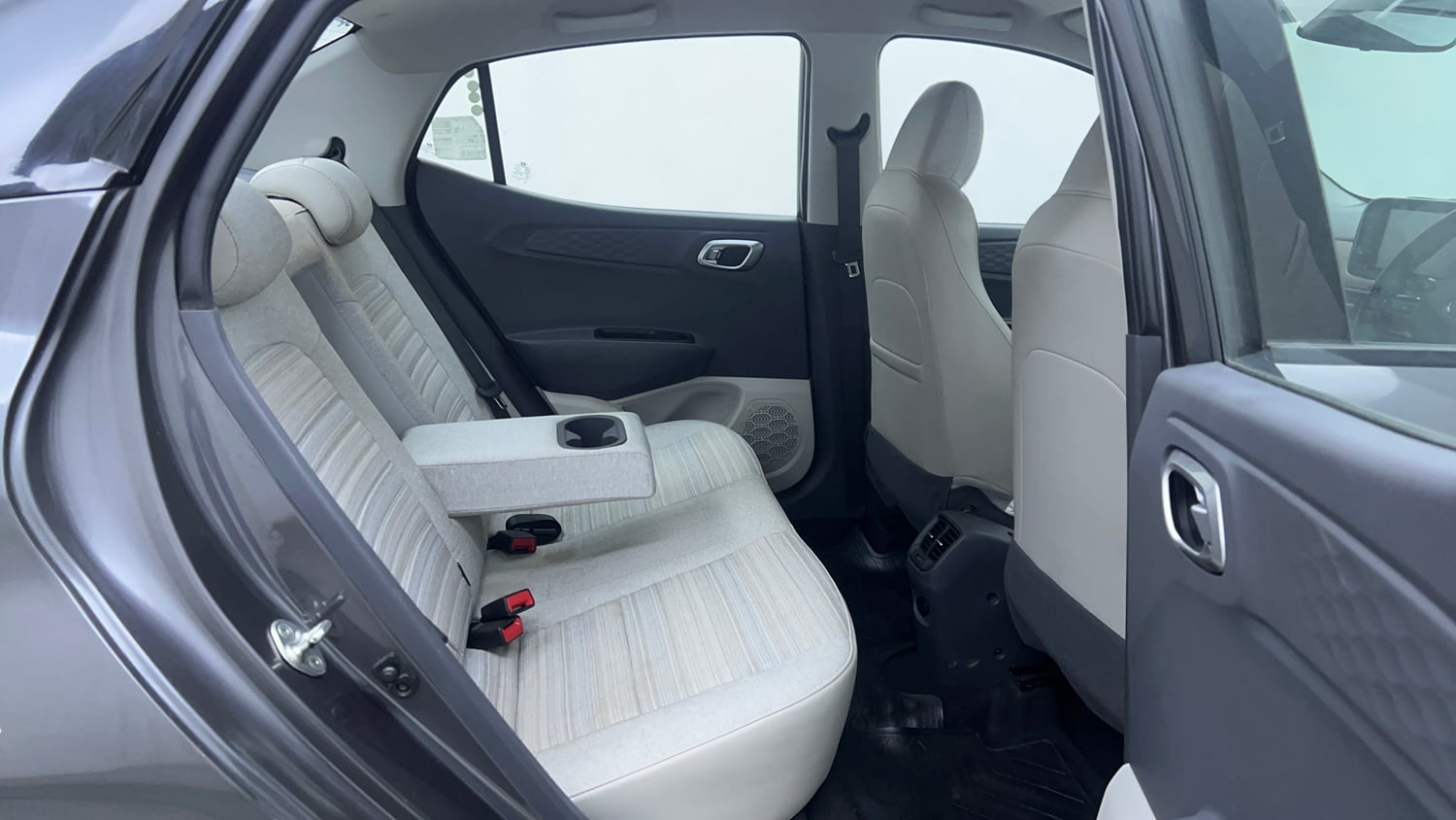 Used 2021 Hyundai Aura SX Plus 1.2 AMT Petrol Petrol Automatic interior RIGHT SIDE REAR DOOR CABIN VIEW
