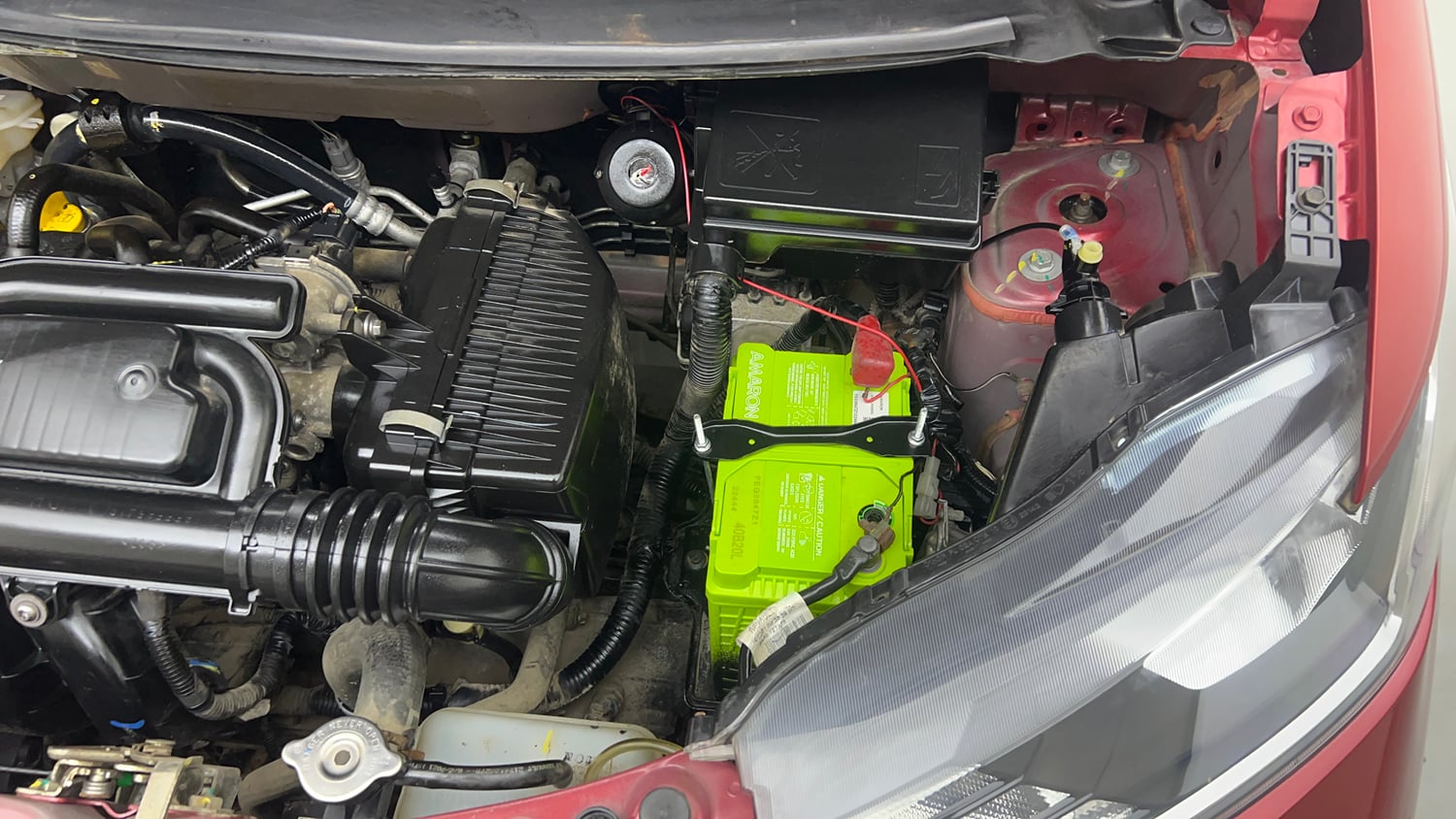 Used 2021 Datsun Redi-GO A Petrol Manual engine ENGINE LEFT SIDE VIEW