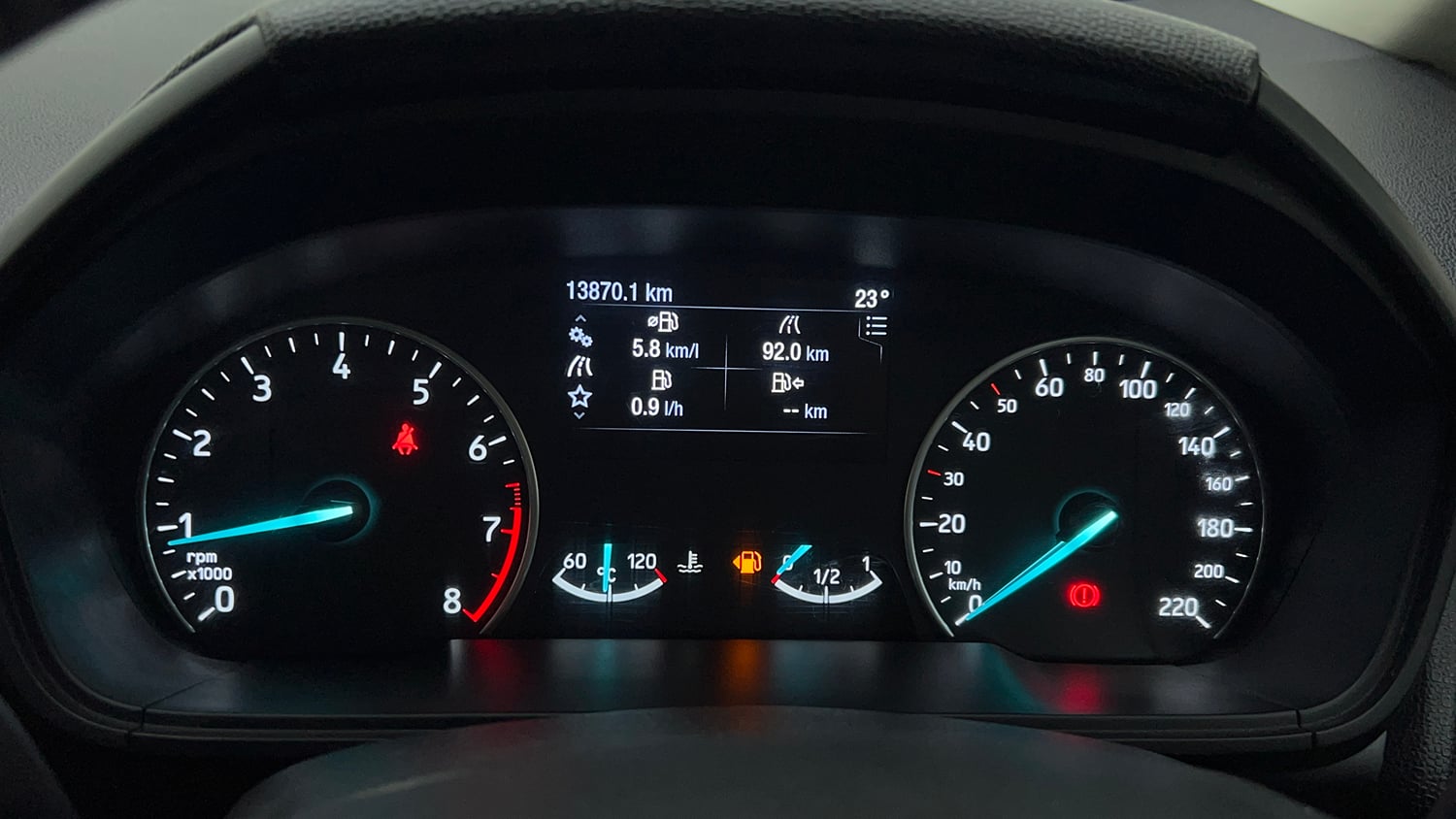 Used 2021 Ford EcoSport S MT 1.5 Ti-VCT Petrol Manual interior CLUSTERMETER VIEW