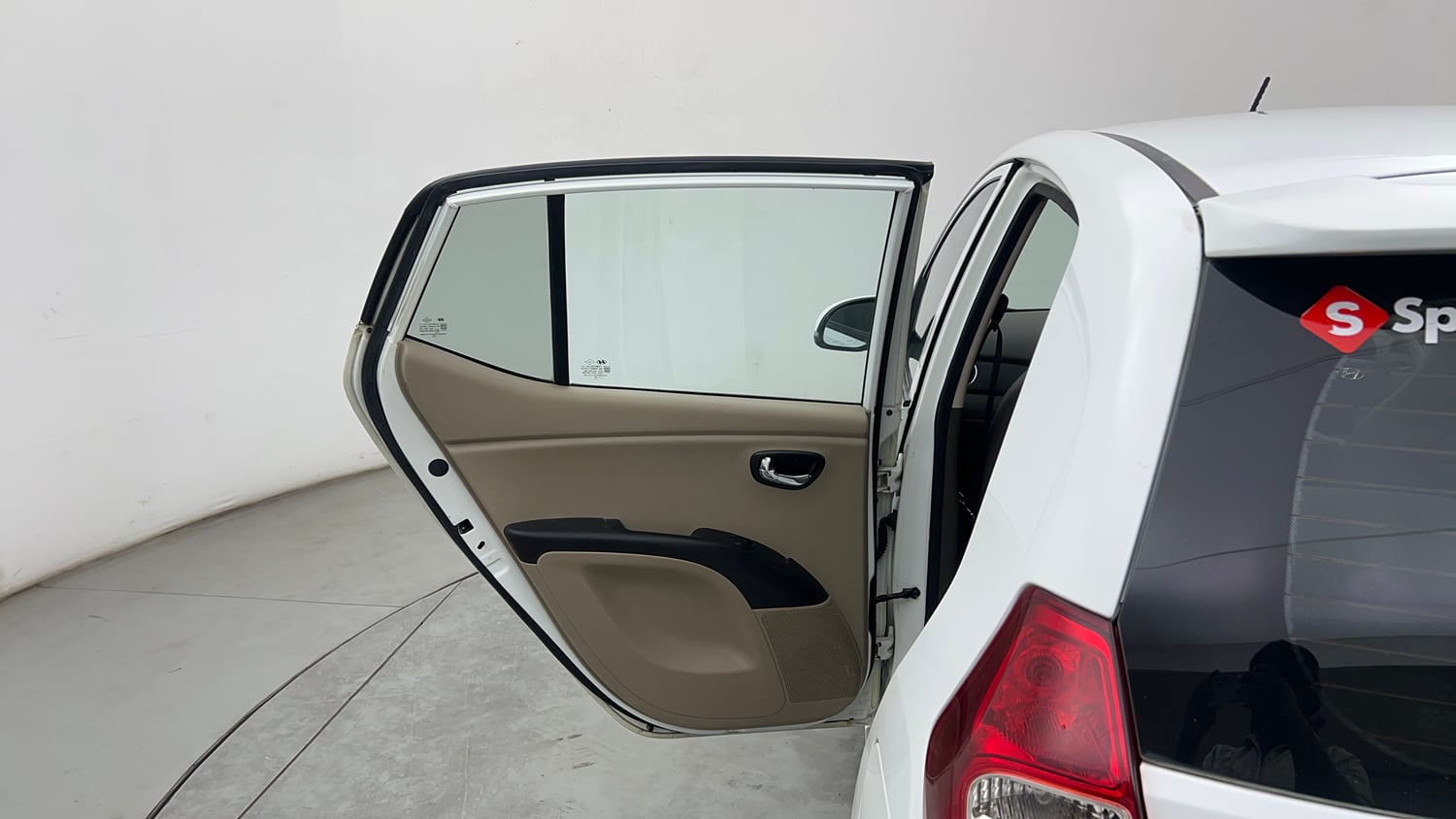Used 2013 Hyundai i10 Sportz 1.2 Kappa2 Petrol Manual interior LEFT REAR DOOR OPEN VIEW