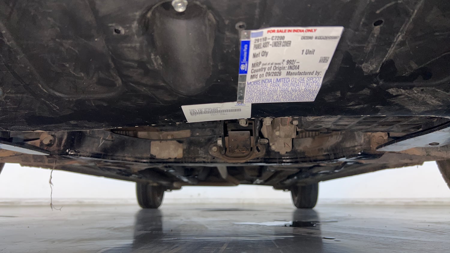 Used 2018 Hyundai Elite i20 Asta 1.2 AT Petrol Automatic extra FRONT LEFT UNDERBODY VIEW