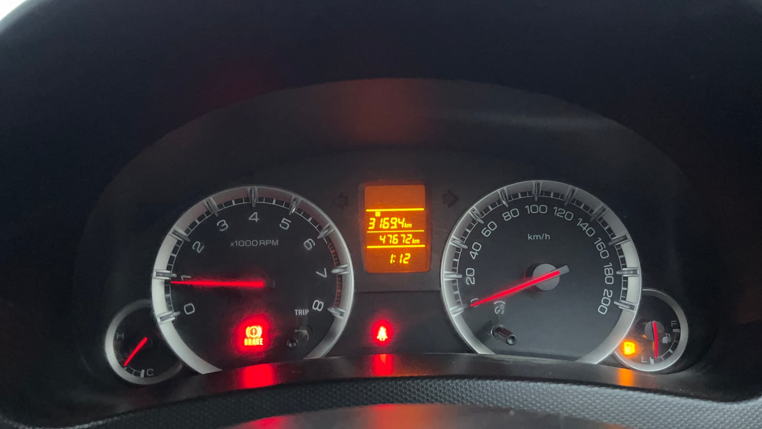 Used 2012 Maruti Suzuki Swift VXi Petrol Manual interior CLUSTERMETER VIEW