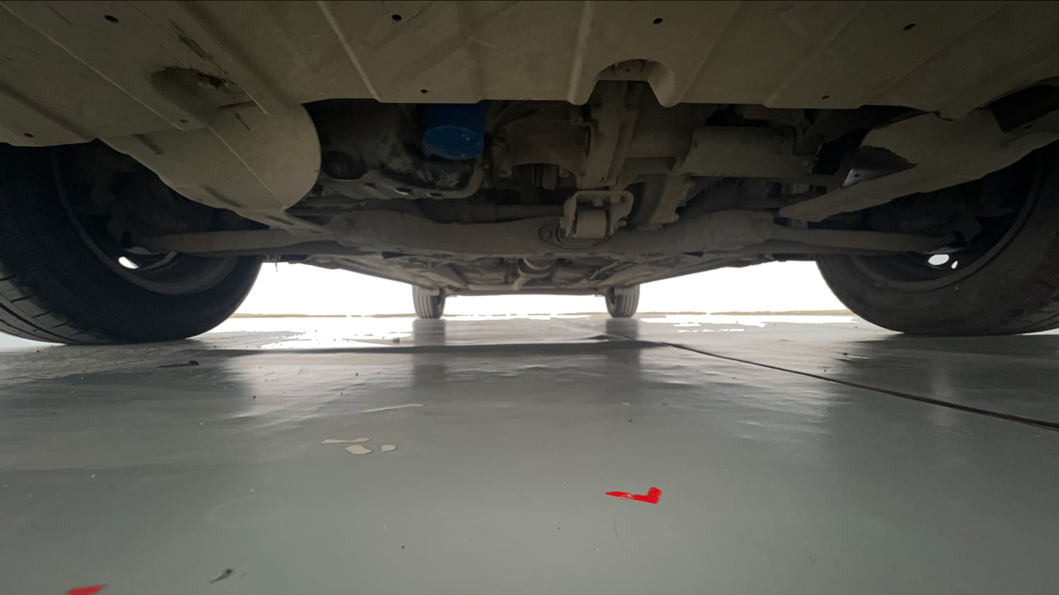 Used 2019 Hyundai Grand i10 Nios Magna AMT 1.2 Kappa VTVT Petrol Automatic extra FRONT LEFT UNDERBODY VIEW
