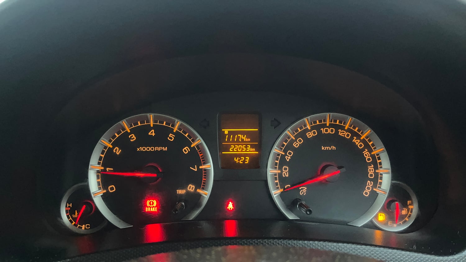 Used 2015 Maruti Suzuki Swift Dzire VXI Petrol Manual interior CLUSTERMETER VIEW
