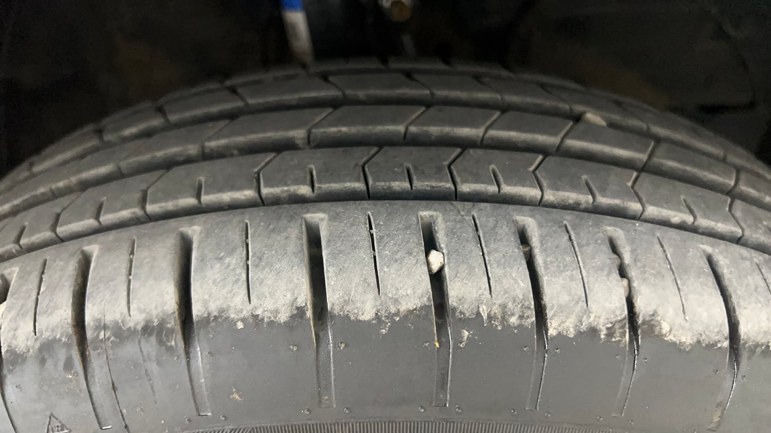 Used 2026 Maruti Suzuki Baleno Sigma MT Petrol Manual tyres RIGHT FRONT TYRE TREAD VIEW