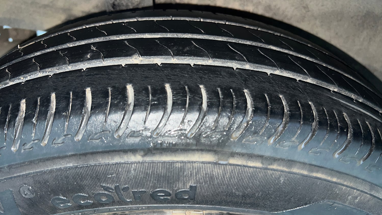 Used 2023 Maruti Suzuki Wagon R VXI 1.0 Petrol Manual tyres RIGHT REAR TYRE TREAD VIEW