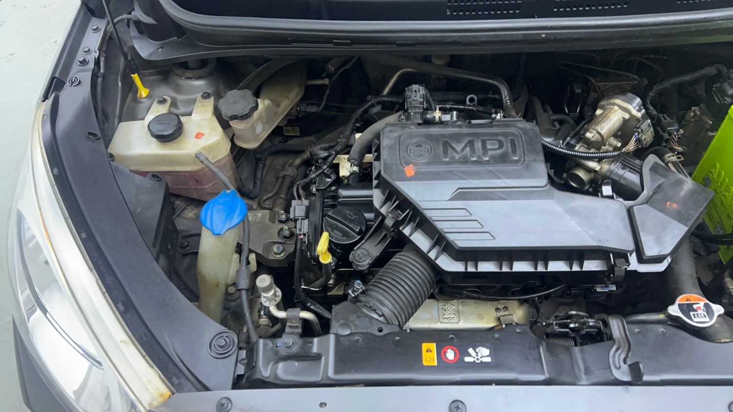 Used 2020 Hyundai Santro Sportz AMT Petrol Automatic engine ENGINE RIGHT SIDE VIEW