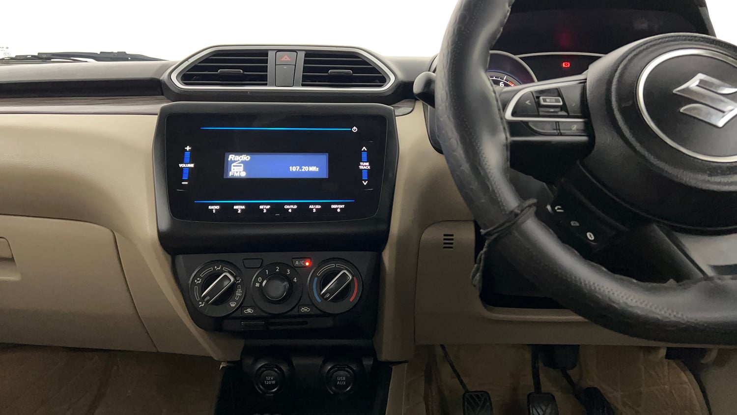 Used 2021 Maruti Suzuki Dzire VXi Petrol Manual interior MUSIC SYSTEM & AC CONTROL VIEW