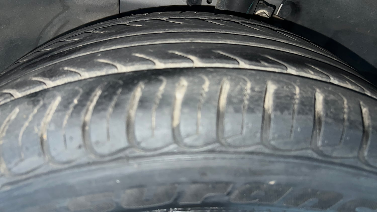 Used 2021 Ford EcoSport S MT 1.5 Ti-VCT Petrol Manual tyres LEFT FRONT TYRE TREAD VIEW