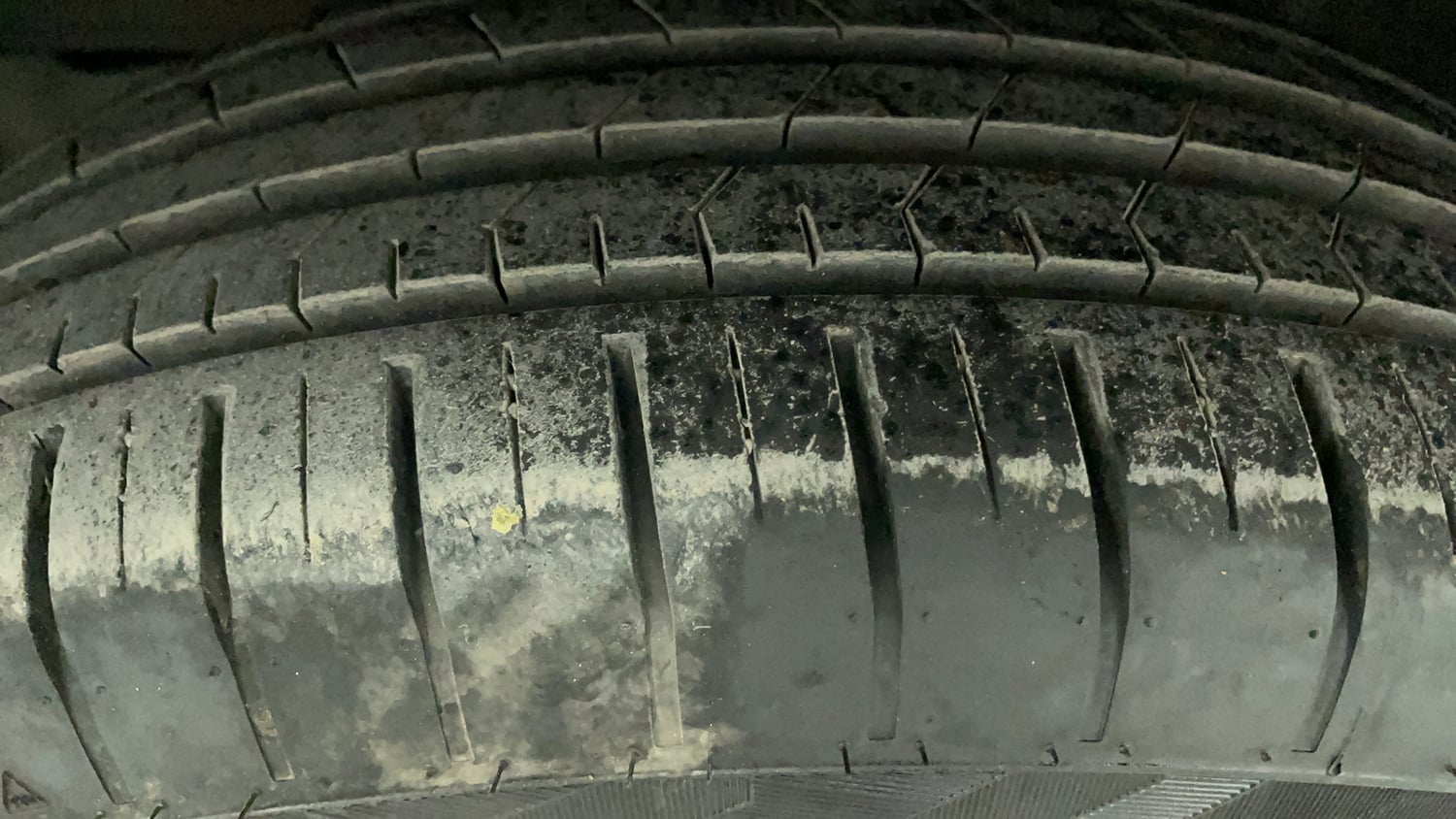 Used 2024 Maruti Suzuki Baleno Sigma MT Petrol Manual tyres LEFT FRONT TYRE TREAD VIEW