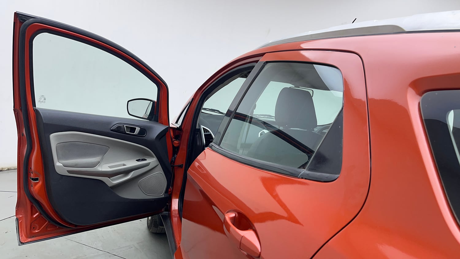 Used 2017 Ford EcoSport Trend+ 1.5L TDCi Diesel Manual interior LEFT FRONT DOOR OPEN VIEW