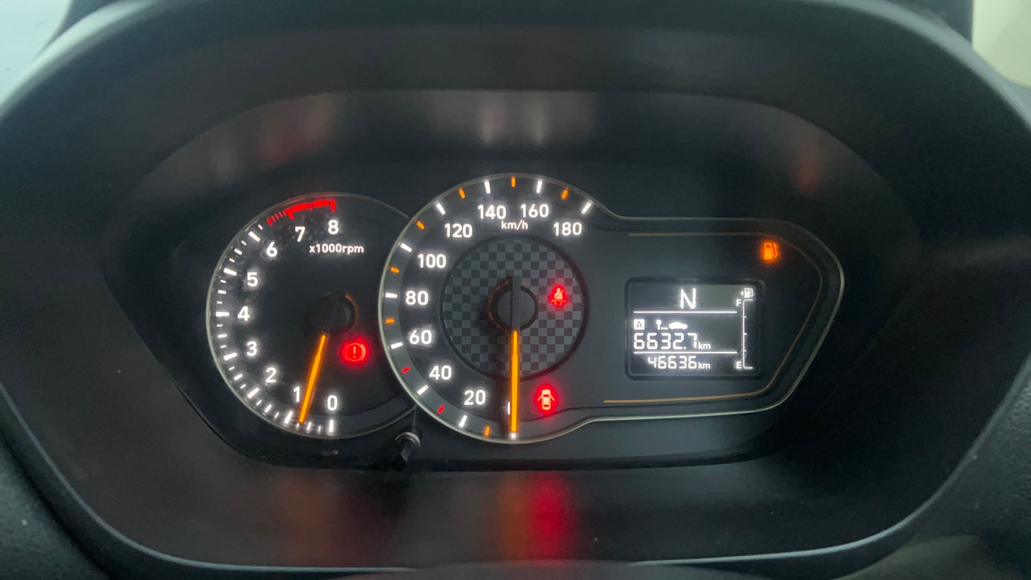 Used 2020 Hyundai Santro Sportz AMT Petrol Automatic interior CLUSTERMETER VIEW