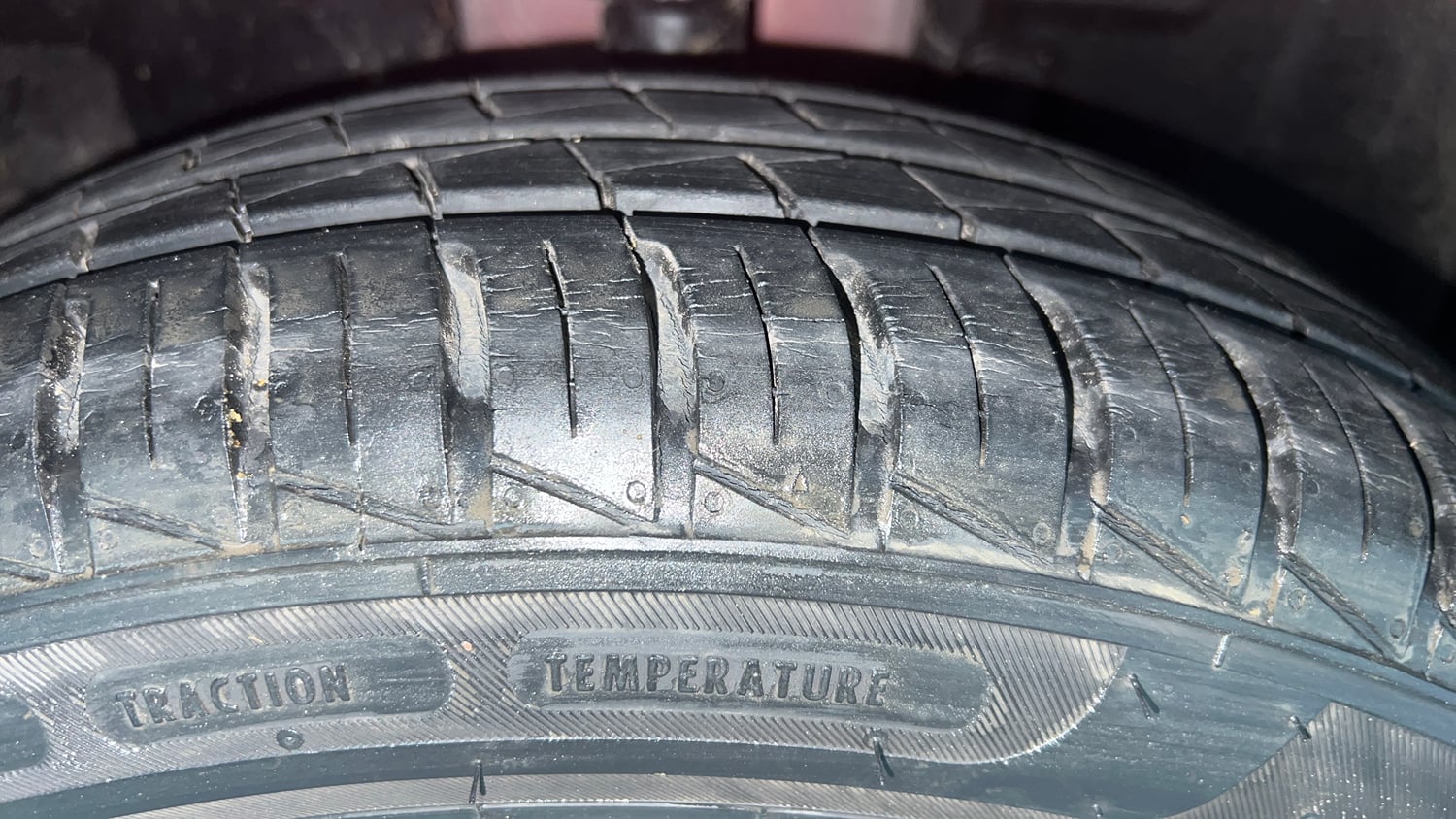 Used 2021 Datsun Redi-GO A Petrol Manual tyres RIGHT FRONT TYRE TREAD VIEW