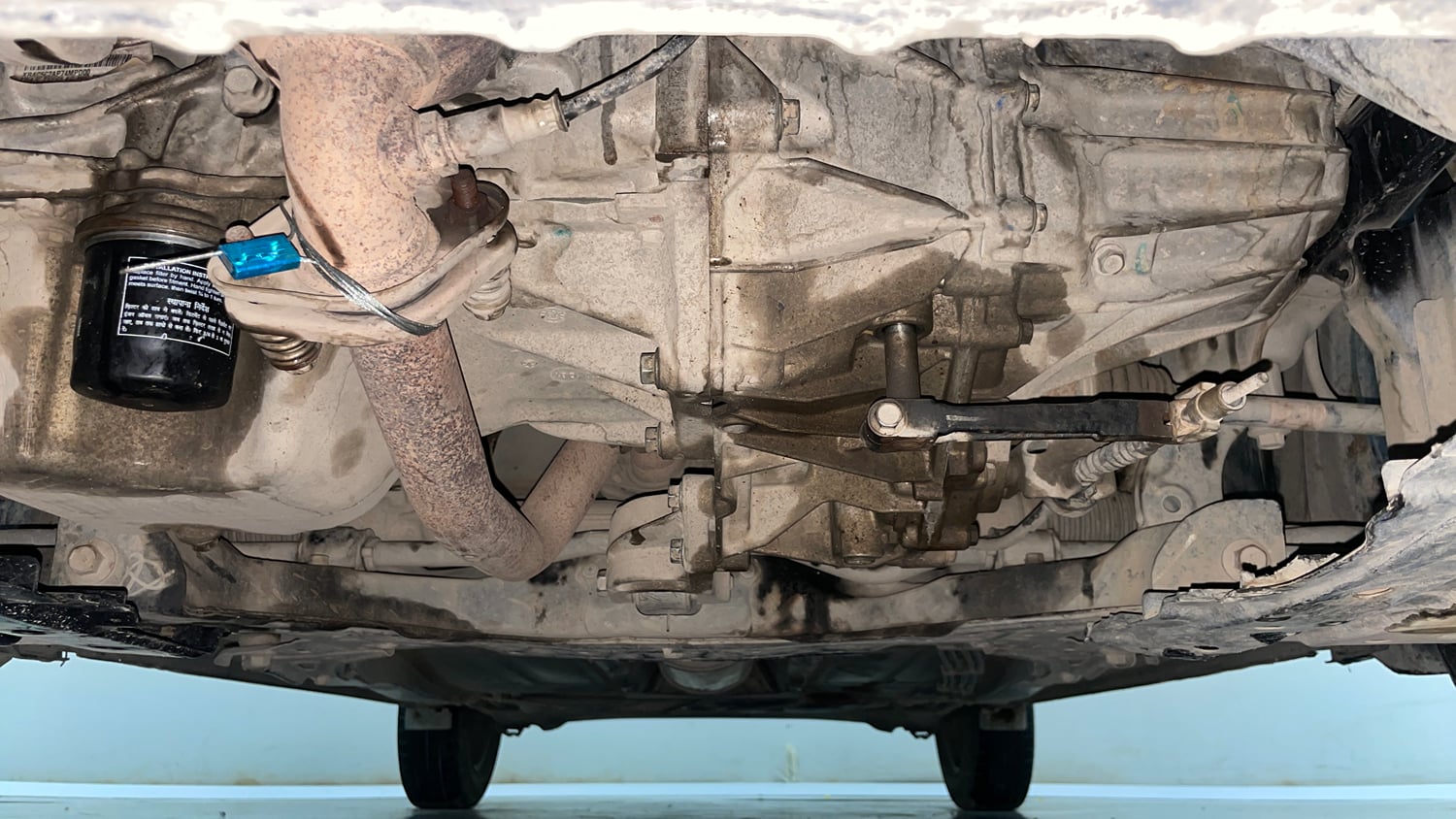 Used 2019 Maruti Suzuki Baleno Delta Petrol Manual extra FRONT LEFT UNDERBODY VIEW