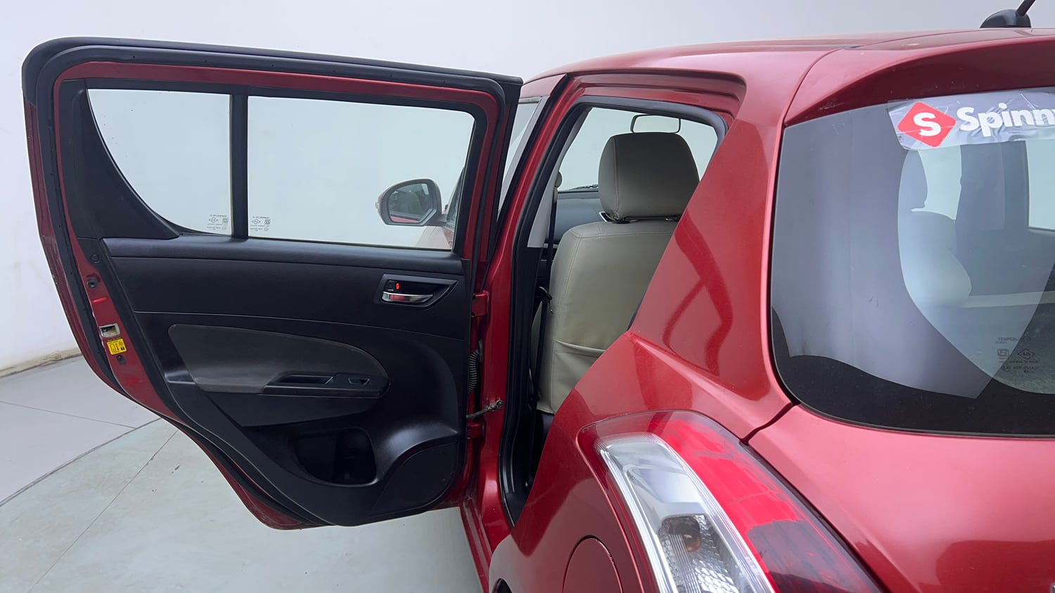 Used 2014 Maruti Suzuki Swift VXi Petrol Manual interior LEFT REAR DOOR OPEN VIEW