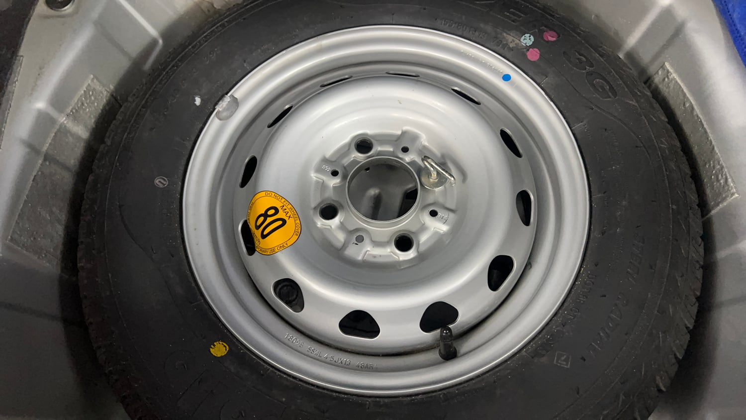 Used 2018 Tata Tiago Revotron XZA Petrol Automatic tyres SPARE TYRE VIEW