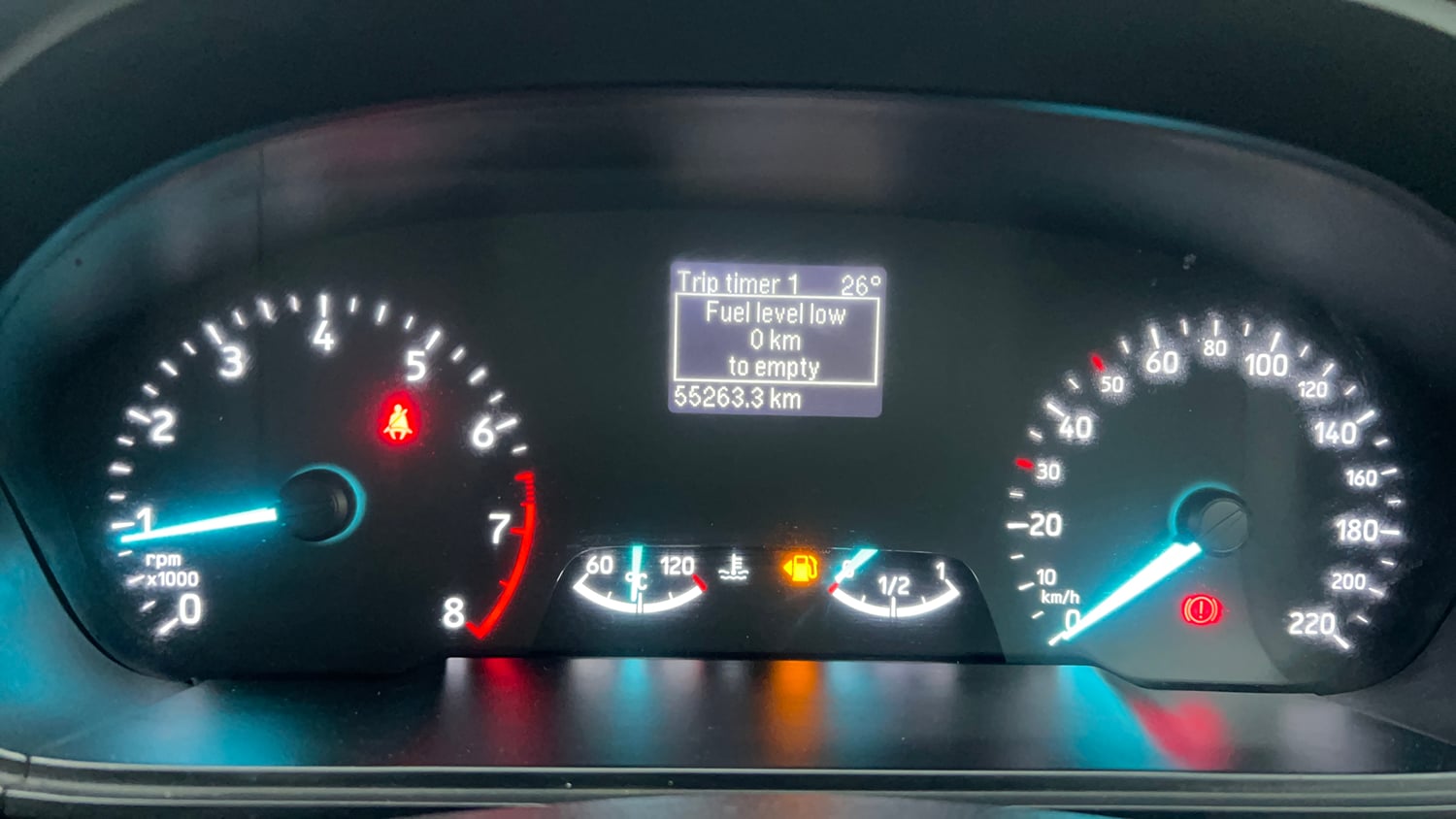Used 2018 Ford EcoSport Titanium 1.5L Ti-VCT Petrol Manual interior CLUSTERMETER VIEW