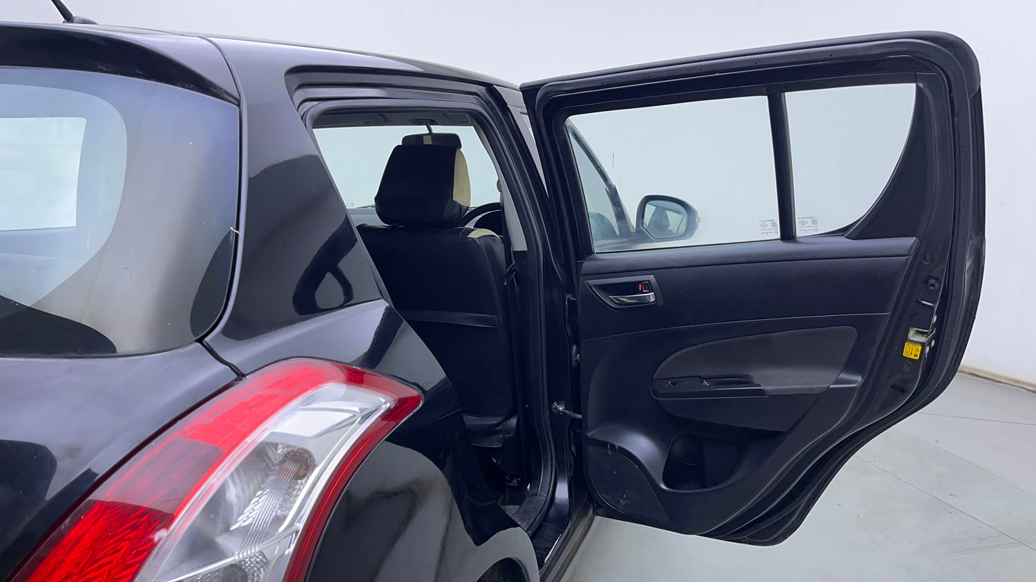 Used 2012 Maruti Suzuki Swift VXi Petrol Manual interior RIGHT REAR DOOR OPEN VIEW