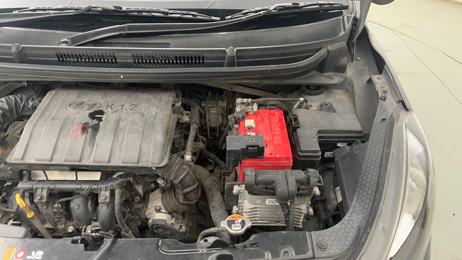 Used 2019 Hyundai Grand i10 Nios Magna AMT 1.2 Kappa VTVT Petrol Automatic engine ENGINE LEFT SIDE VIEW