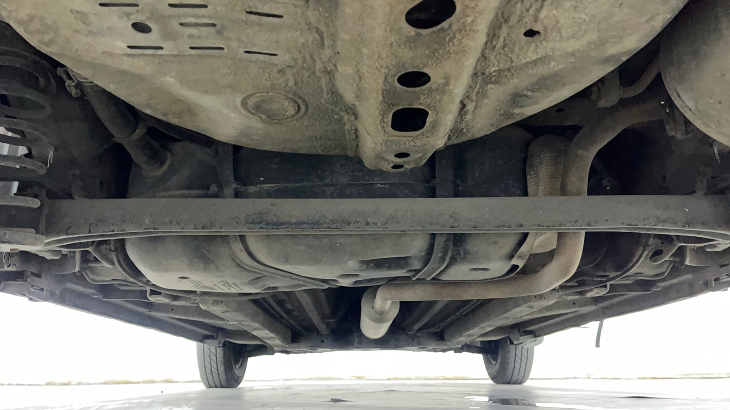 Used 2012 Maruti Suzuki Swift VXi Petrol Manual extra REAR UNDERBODY VIEW (TAKEN FROM REAR)