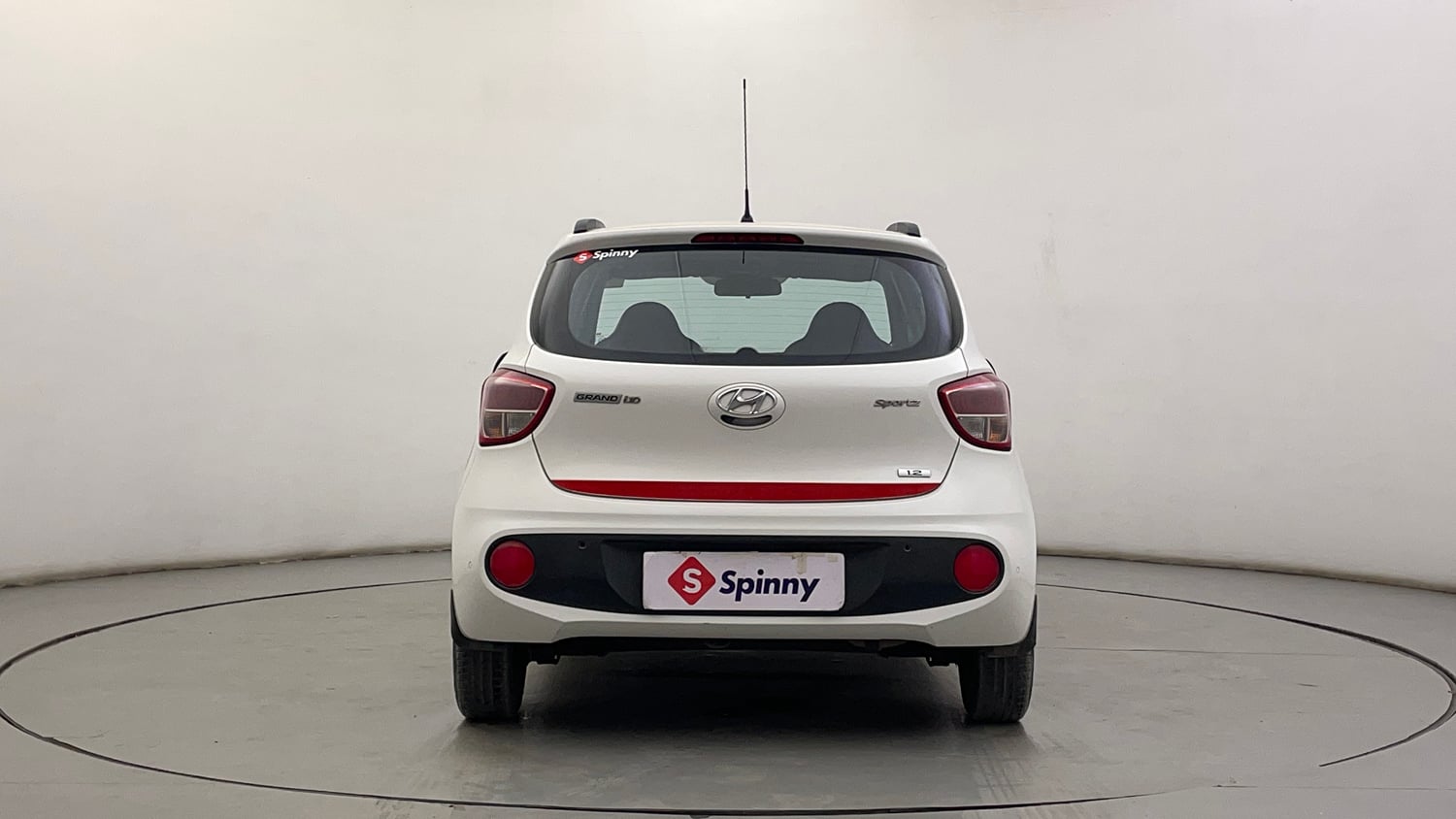 Used 2018 Hyundai Grand i10 Sportz (O) 1.2 Kappa VTVT Petrol Manual exterior BACK VIEW