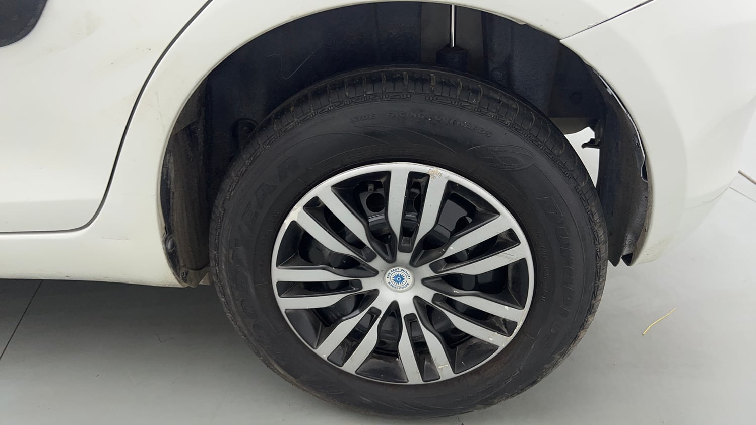 Used 2013 Maruti Suzuki Swift VXI CNG (Outside Fitted) Cng Manual tyres LEFT REAR TYRE RIM VIEW