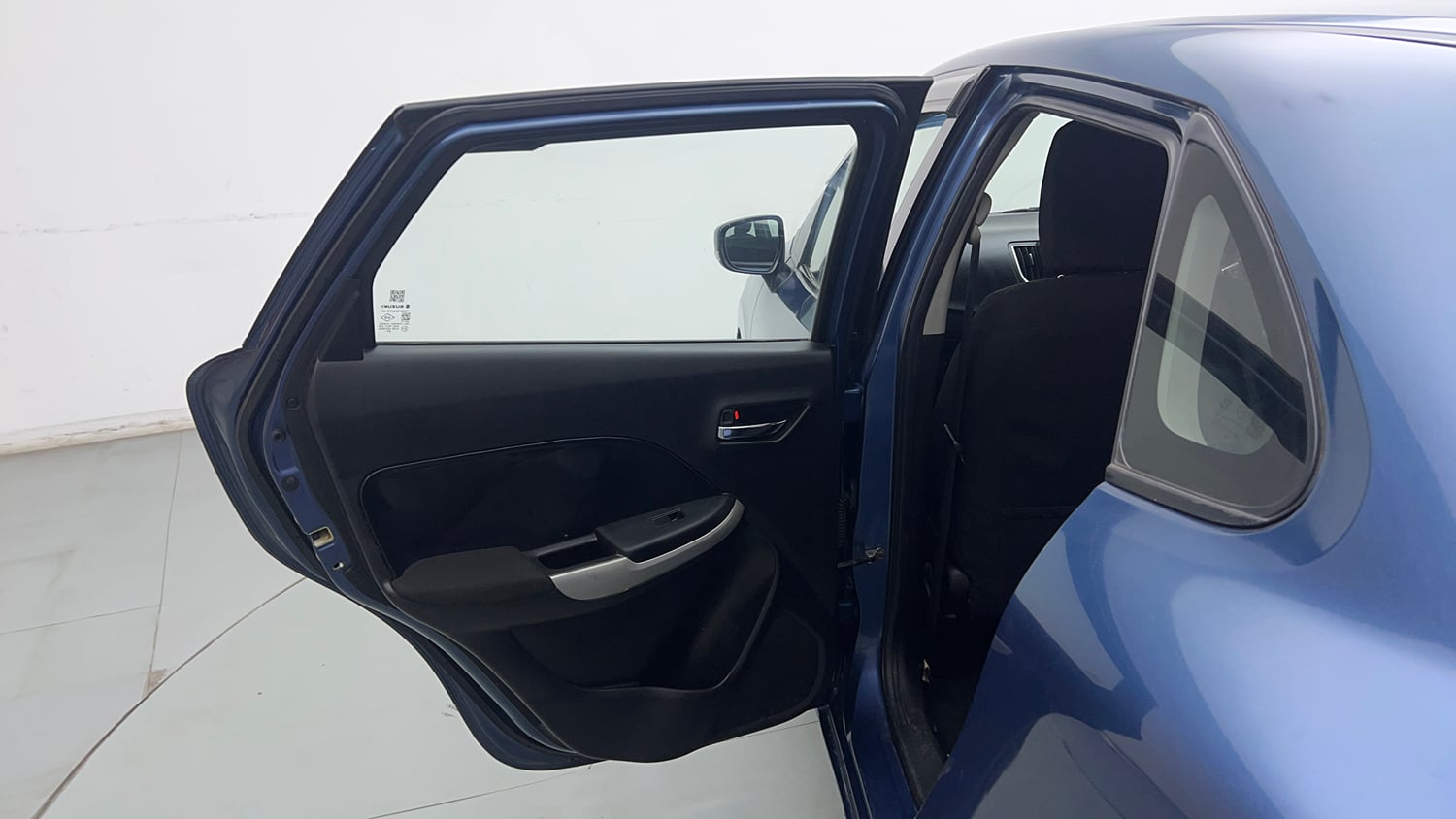 Used 2016 Maruti Suzuki Baleno Delta 1.2 Petrol Manual interior LEFT REAR DOOR OPEN VIEW