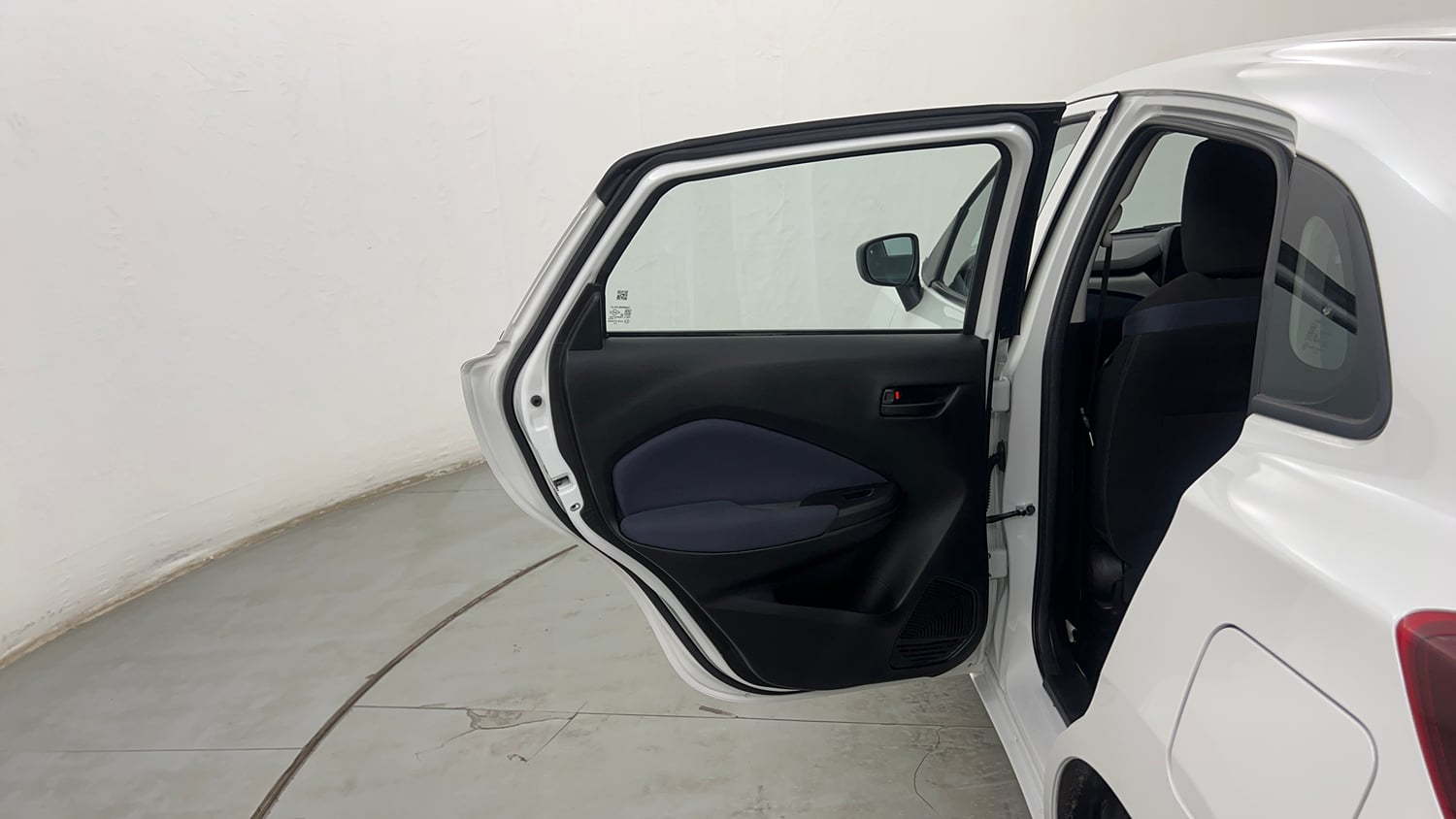 Used 2026 Maruti Suzuki Baleno Sigma MT Petrol Manual interior LEFT REAR DOOR OPEN VIEW