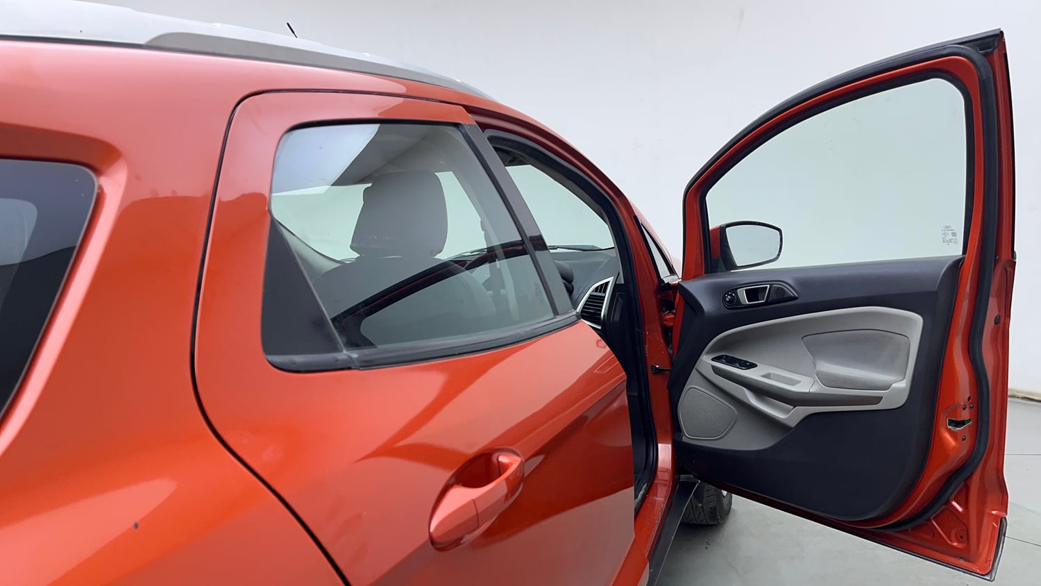 Used 2017 Ford EcoSport Trend+ 1.5L TDCi Diesel Manual interior RIGHT FRONT DOOR OPEN VIEW