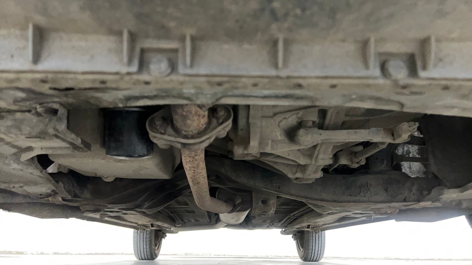 Used 2018 Maruti Suzuki Celerio VXi (O) CNG Cng Manual extra FRONT LEFT UNDERBODY VIEW