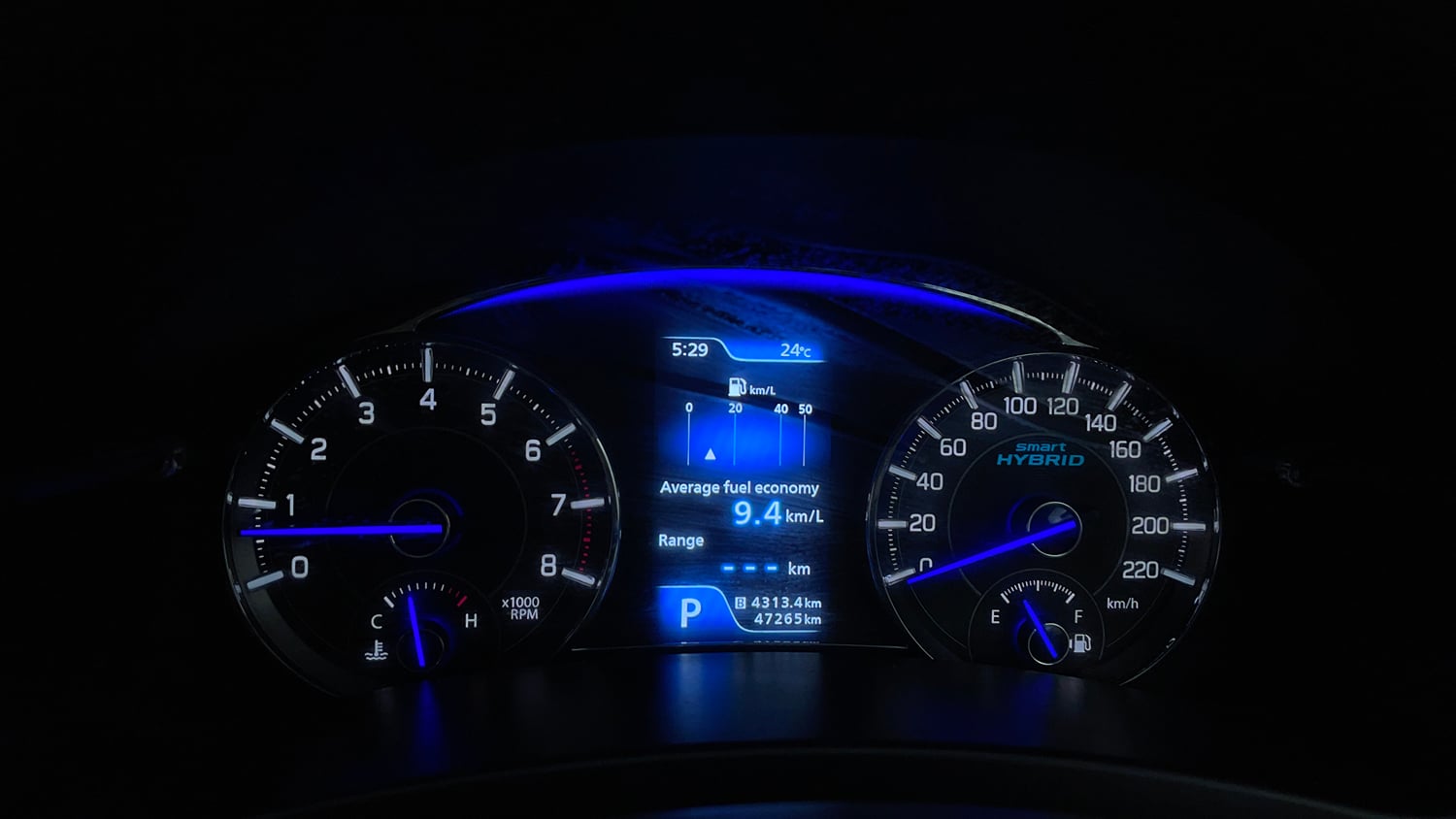 Used 2019 Maruti Suzuki Ciaz Zeta Hybrid 1.5 AT Petrol Automatic interior CLUSTERMETER VIEW