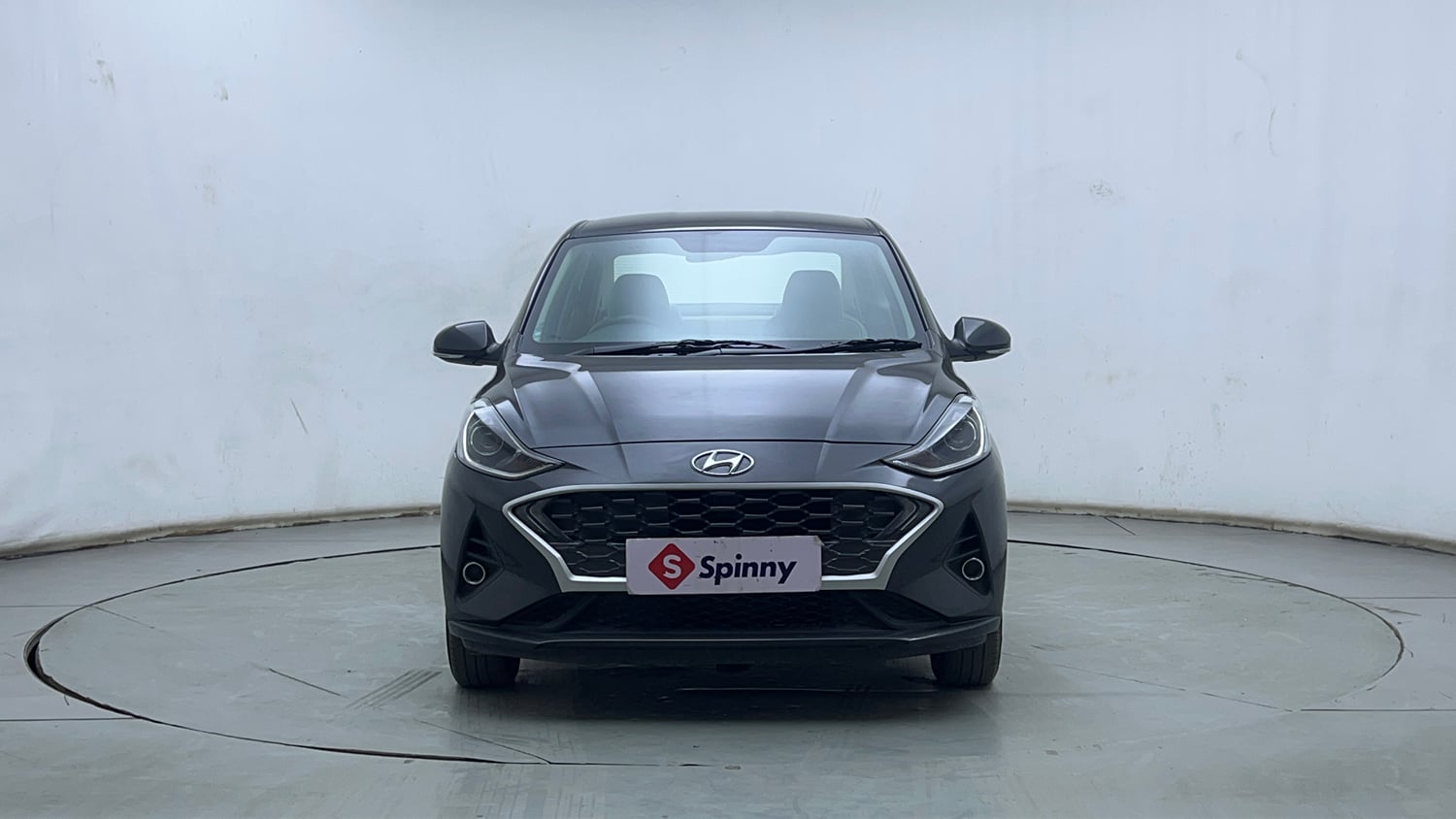Used 2021 Hyundai Aura SX Plus 1.2 AMT Petrol Petrol Automatic exterior FRONT VIEW