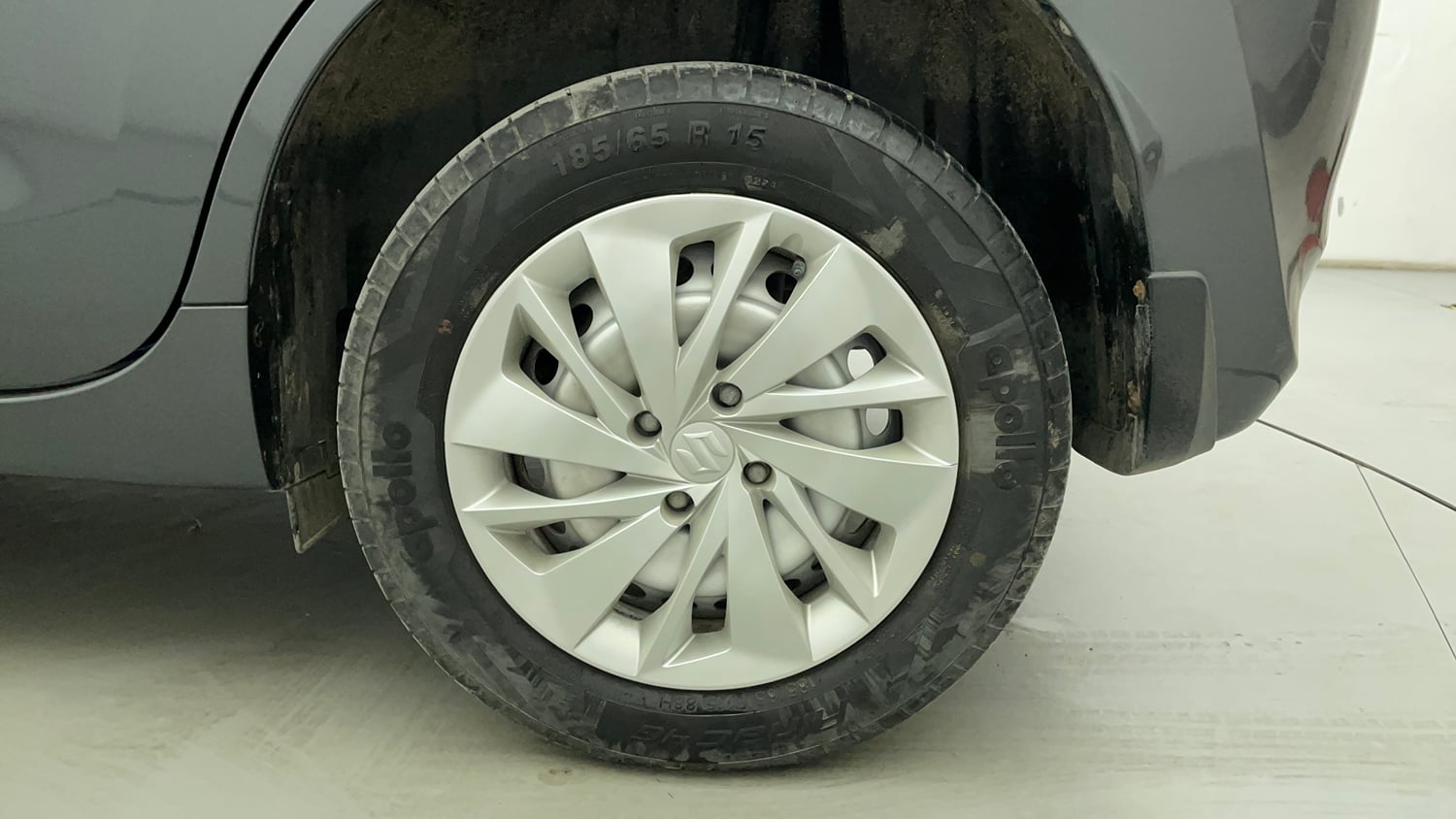 Used 2024 Maruti Suzuki Baleno Sigma MT Petrol Manual tyres LEFT REAR TYRE RIM VIEW