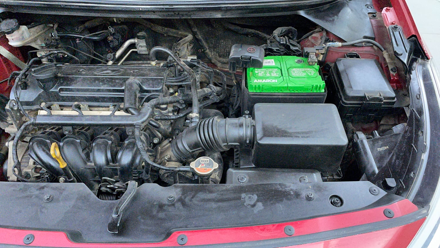 Used 2015 Hyundai Elite i20 Magna 1.2 Petrol Manual engine ENGINE LEFT SIDE VIEW