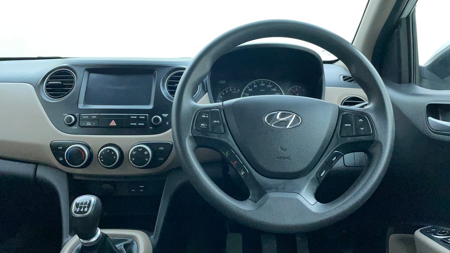 Used 2017 Hyundai Grand i10 Sportz 1.2 Kappa VTVT Petrol Manual interior STEERING VIEW
