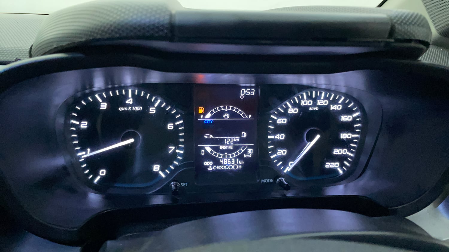 Used 2022 Tata Altroz XM Plus Petrol Petrol Manual interior CLUSTERMETER VIEW