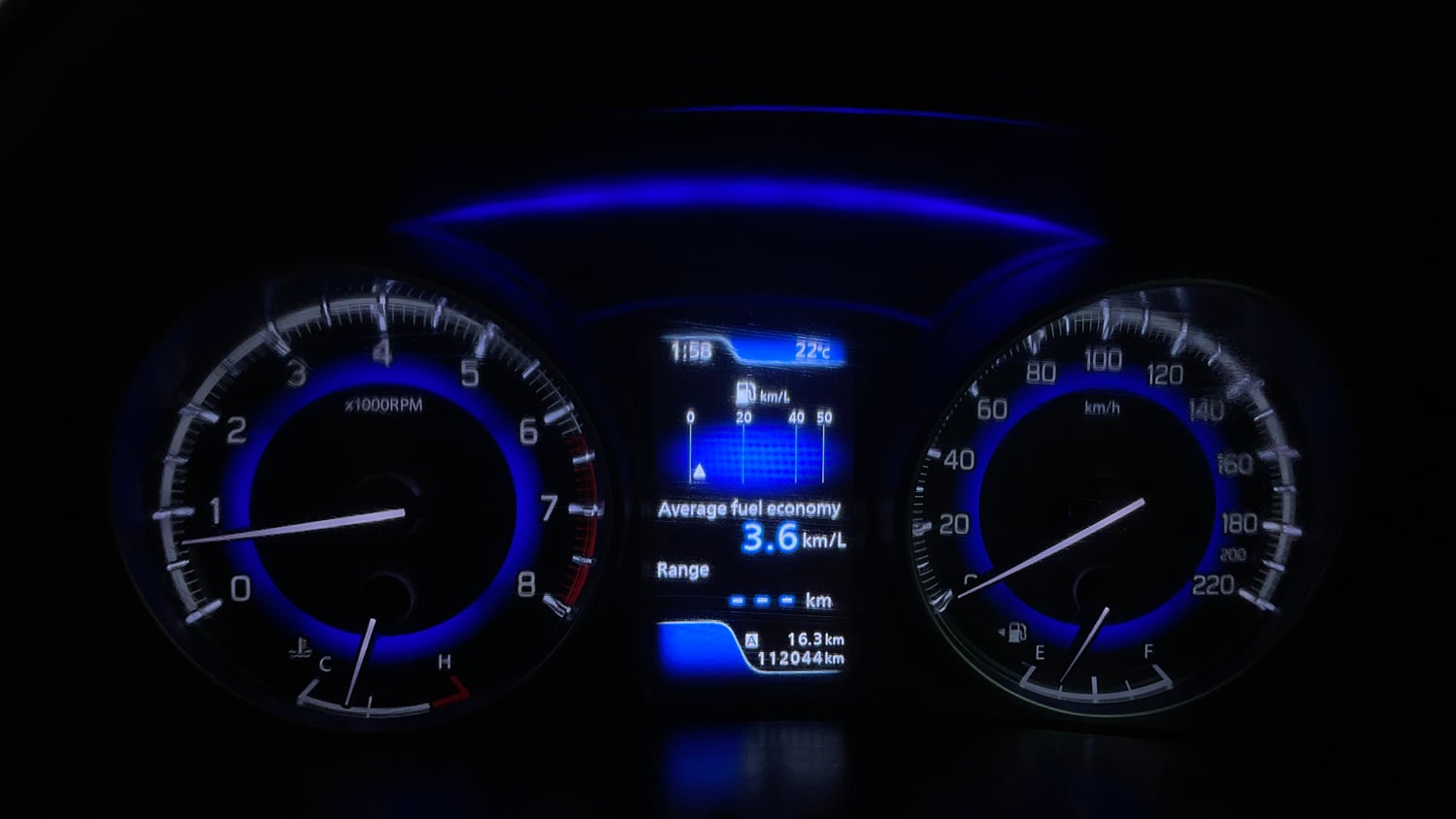 Used 2016 Maruti Suzuki Baleno Zeta 1.2 Petrol Manual interior CLUSTERMETER VIEW